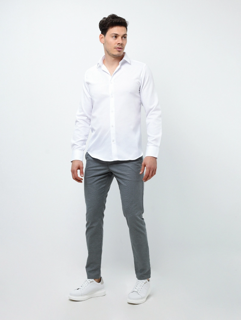 Chemise slim unie